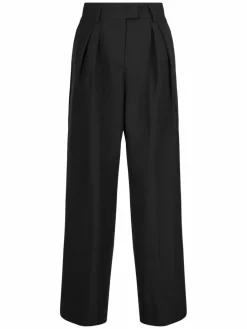 Nicowa Hosen<Damen Bundfaltenhose - RONICA schwarz uni