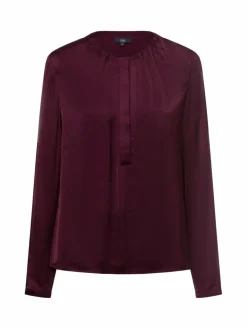 IPURI Blusen<Damen Businessbluse aubergine uni