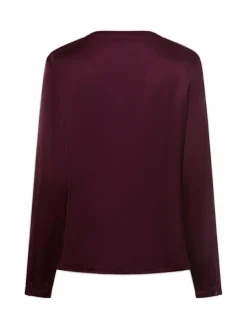 IPURI Blusen<Damen Businessbluse aubergine uni