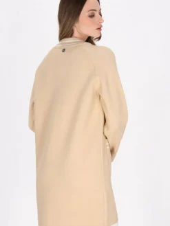 Dreimaster Pullover & Strickjacken<Damen Cardigan beige uni