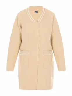 Dreimaster Pullover & Strickjacken<Damen Cardigan beige uni