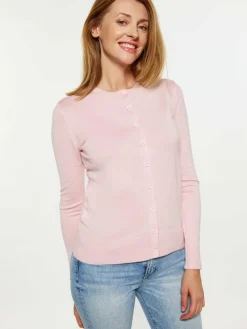 Usha Pullover & Strickjacken<Damen Cardigan rosa uni