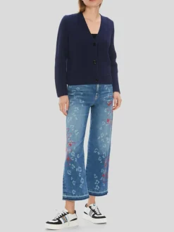 Marc Cain Pullover & Strickjacken<Damen Cardigan blau uni