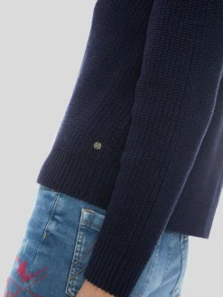 Marc Cain Pullover & Strickjacken<Damen Cardigan blau uni