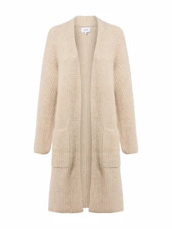 Nümph Pullover & Strickjacken<Damen Cardigan mit Alapka-Anteil - Nuzindi beige uni