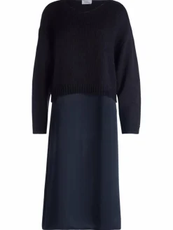 Vera Mont Kleider<Damen Casual-Kleid marine blau uni