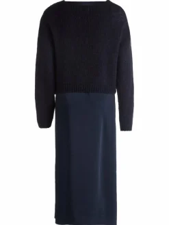 Vera Mont Kleider<Damen Casual-Kleid marine blau uni