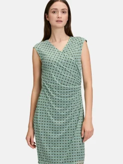 Cartoon Kleider<Damen Casual-Kleid mehrfarbig petrol gemustert