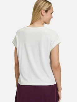 Cartoon Shirts & Tops<Damen Casual-Shirt weiß mehrfarbig bedruckt