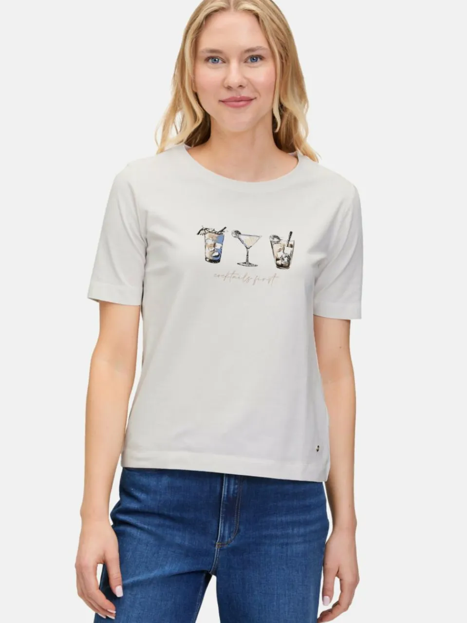 Betty & Co Shirts & Tops<Damen Casual-Shirt beige bedruckt