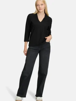 Betty & Co Shirts & Tops<Damen Casual-Shirt schwarz uni