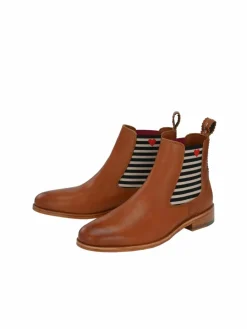Crickit Boots & Stiefeletten<Damen Chelsea-Boots - SUVI cognac bedruckt