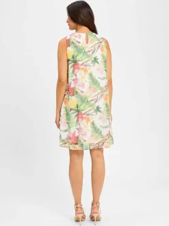 Damen More & More Kleider>Damen Chiffonkleid