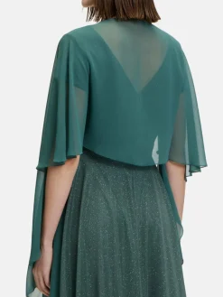 Vera Mont Pullover & Strickjacken<Damen Chiffonstola smaragd uni