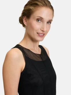 Vera Mont Kleider<Damen Cocktailkleid schwarz uni