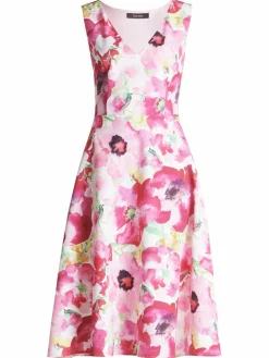 Vera Mont Kleider<Damen Cocktailkleid mehrfarbig gemustert