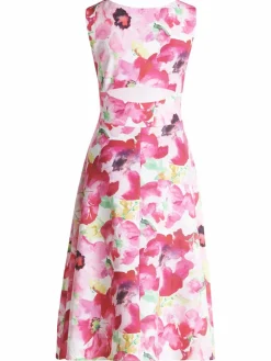 Vera Mont Kleider<Damen Cocktailkleid mehrfarbig gemustert