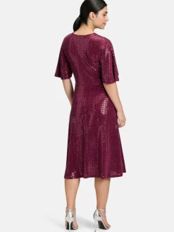Vera Mont Kleider<Damen Cocktailkleid mehrfarbig uni