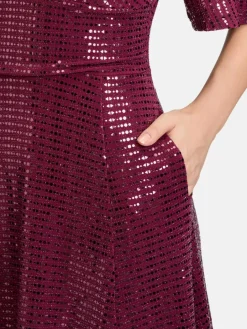 Vera Mont Kleider<Damen Cocktailkleid mehrfarbig uni