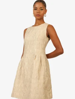 Kraimod Kleider<Damen Cocktailkleid gold gemustert