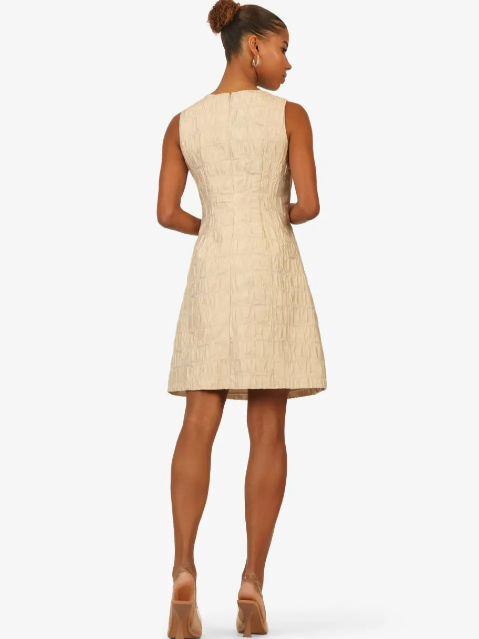 Kraimod Kleider<Damen Cocktailkleid gold gemustert