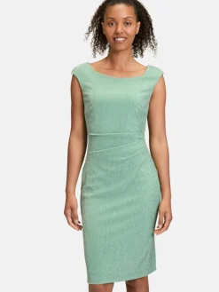 Vera Mont Kleider<Damen Cocktailkleid grün mint gestreift