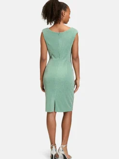 Vera Mont Kleider<Damen Cocktailkleid grün mint gestreift