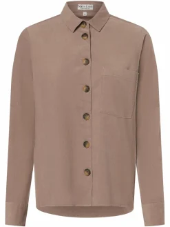 Marie Lund Blusen<Damen Cordbluse taupe uni