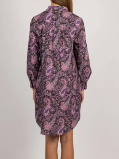 Vicci Germany Kleider<Damen Cordkleid lila gemustert