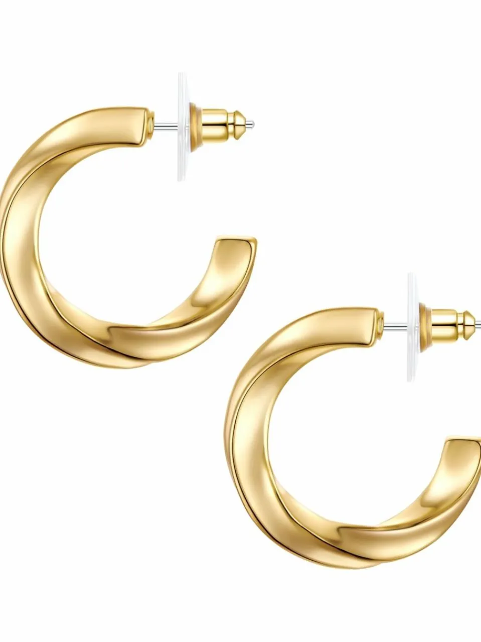 Yokoamii Schmuck<Damen Creolen gold uni