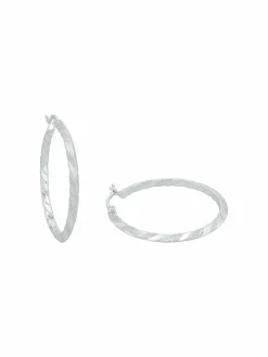 amor Schmuck<Damen Creolen silber uni