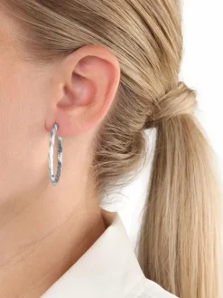 amor Schmuck<Damen Creolen silber uni