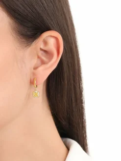 s.Oliver Schmuck<Damen Creolen gelb uni