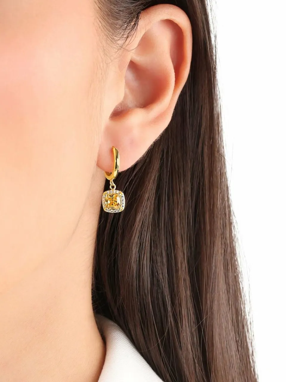 s.Oliver Schmuck<Damen Creolen gelb uni