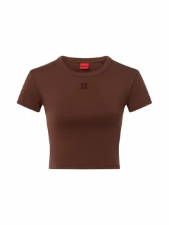 Damen HUGO Shirts & Tops>Damen Crop Shirt - Delanor