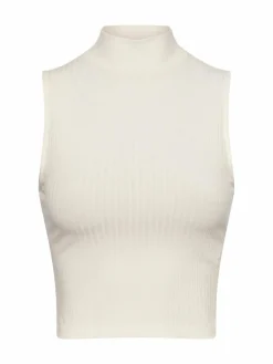 EDITED Shirts & Tops<Damen Crop Top - Kaori ecru uni