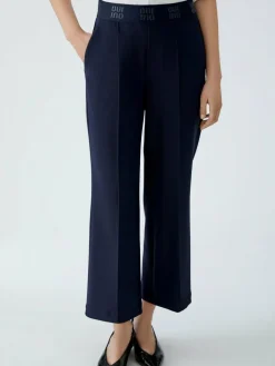 Oui Hosen<Damen Culotte blau uni