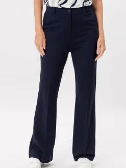 Frank Walder Hosen<Damen Damenhose marine blau uni