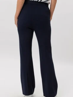 Frank Walder Hosen<Damen Damenhose marine blau uni