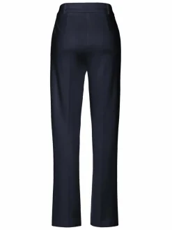 Frank Walder Hosen<Damen Damenhose marine blau uni