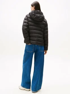 Tommy Jeans Jacken & Westen<Damen Daunenjacke schwarz uni