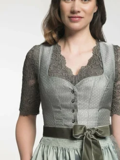 Spieth & Wenksy Kleider<Damen Dirndl grün uni