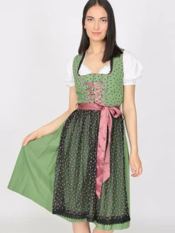JCC Kleider<Damen Dirndl oliv gemustert