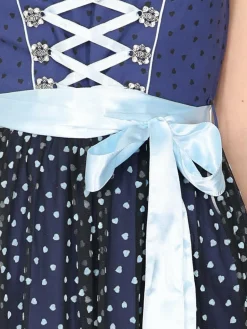 JCC Kleider<Damen Dirndl blau gemustert