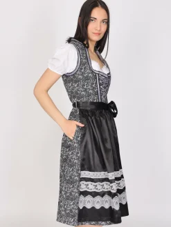 JCC Kleider<Damen Dirndl lila uni