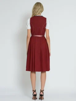 JCC Kleider<Damen Dirndl rot gemustert