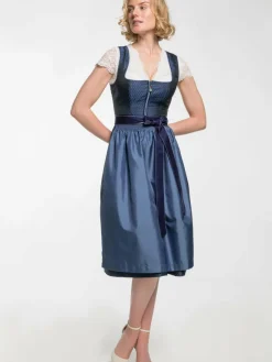 Spieth & Wenksy Kleider<Damen Dirndl - Emmi blau uni