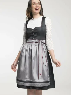 Spieth & Wenksy Kleider<Damen Dirndl - FC Bayern Bitz grau gemustert