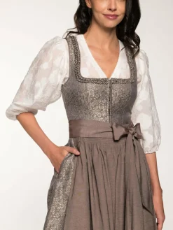 Spieth & Wenksy Kleider<Damen Dirndl - Gesia taupe gemustert