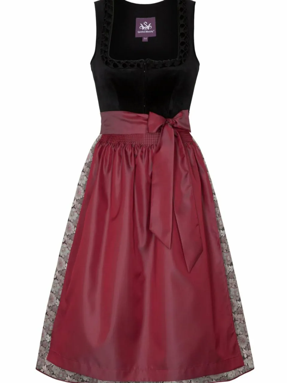 Spieth & Wenksy Kleider<Damen Dirndl - Gloria schwarz gemustert